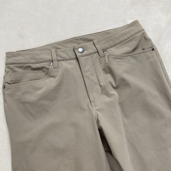 Lululemon ABC Slim Pants Warpstreme Khaki Tan Size 30 - Picture 2 of 12